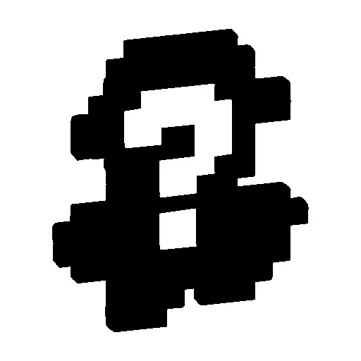 Picture1 Pixelated mystery question mark symbol representing the surprise element of Nigiri Station Random Onigiri
